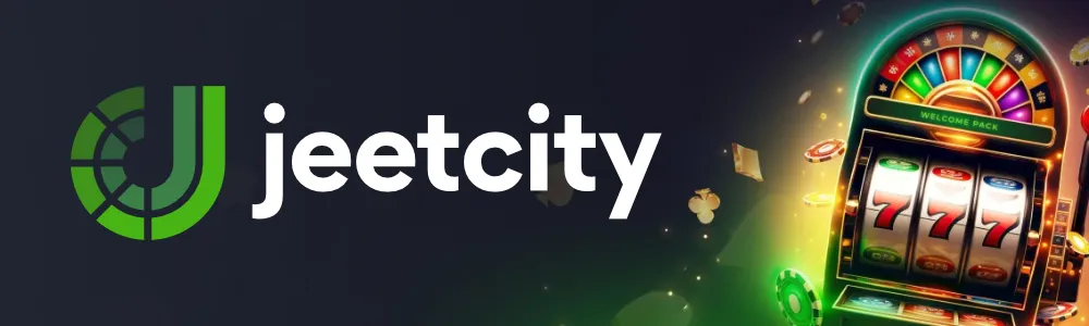 JeetCity casino banner med logo